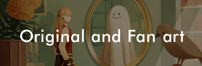 Original and Fan artという文字が書かれたスマホ用トップ画像