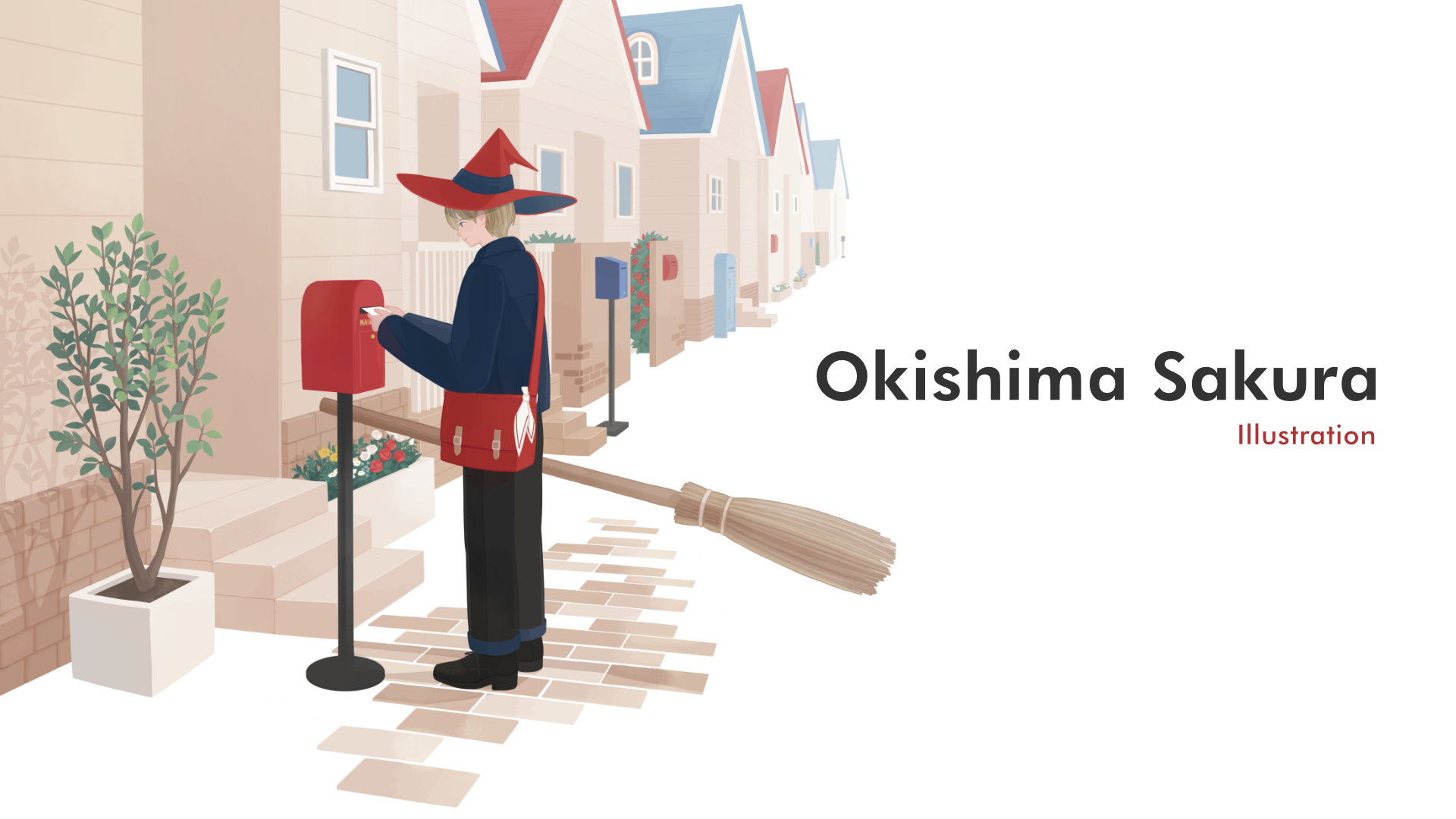 Okishima Sakura、illustration and designという文字が書かれたトップ画像